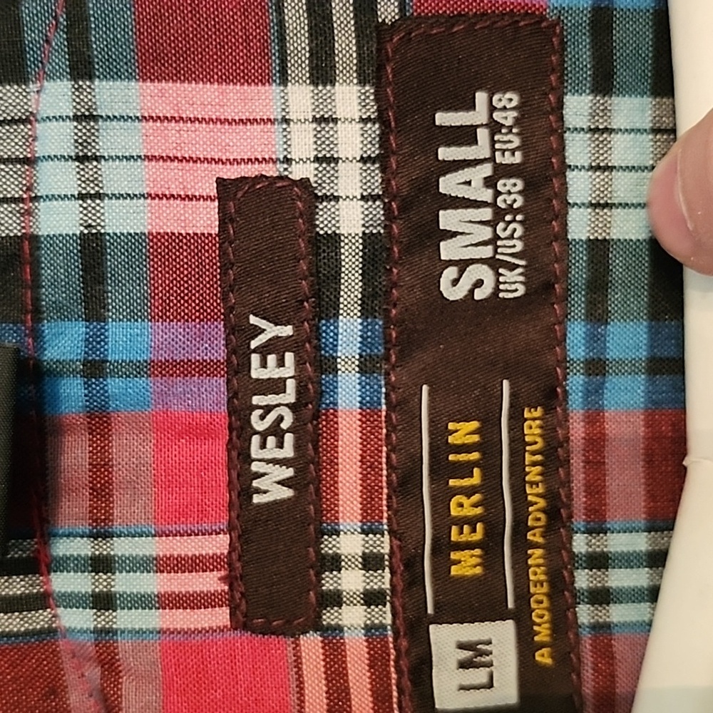 Men's Merlin "Wesley" Burgundy Jacket Waxed Cotton Made In England - Picture 3 of 8